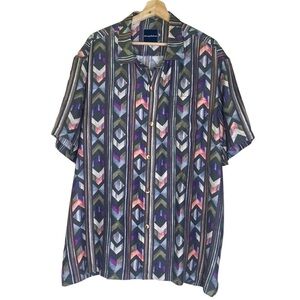 Tommy Bahama Camp Shirt Original Fit Aloha Arrow Island Sz 2XL
